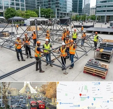 اسپیس فریم در خیابان آزادی 