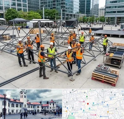 اسپیس فریم در میدان شهرداری رشت 