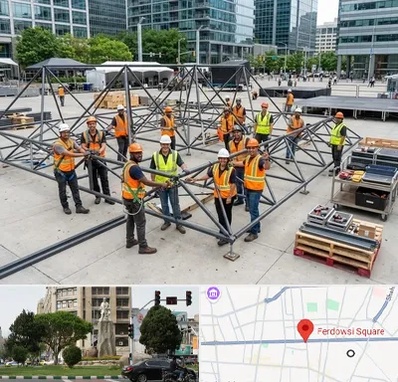 اسپیس فریم در میدان فردوسی تهران