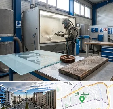 سندبلاست در سعادت آباد 