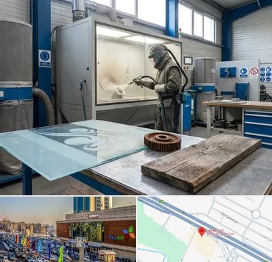 سندبلاست در لاله پارک تبریز 