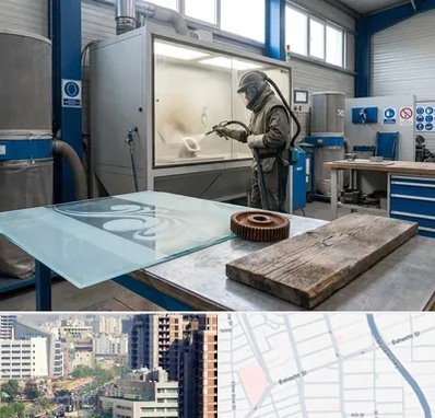 سندبلاست در خیابان بهشتی