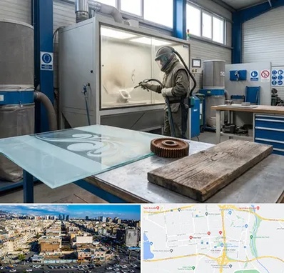 سندبلاست در شهرک راه آهن 