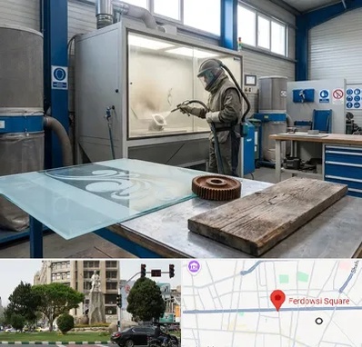 سندبلاست در میدان فردوسی تهران