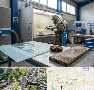 سندبلاست در شمال تهران 