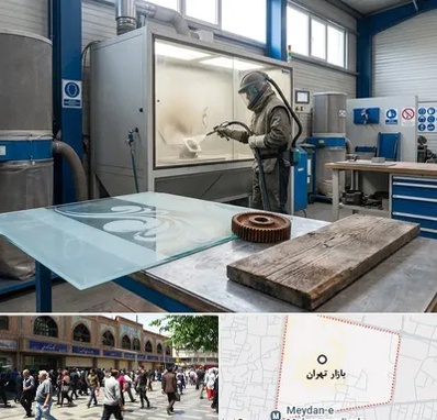 سندبلاست در بازار تهران