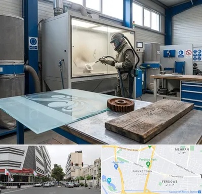 سندبلاست در بلوار فردوس