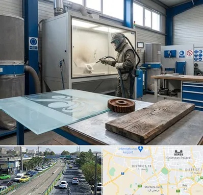 سندبلاست در جنوب تهران 