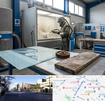 سندبلاست در خیابان ملاصدرا شیراز 