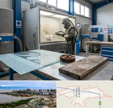 سندبلاست در بندر ترکمن