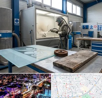 سندبلاست در منظریه رشت 