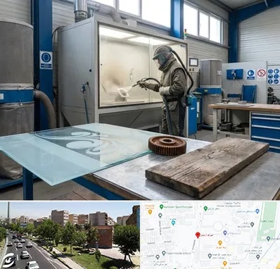 سندبلاست در شهرک آزمایش 