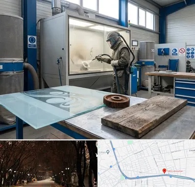 سندبلاست در ابوریحان تبریز 