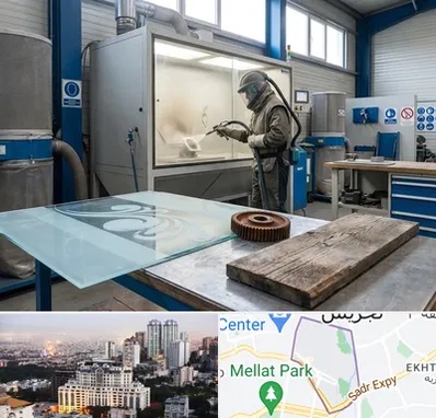 سندبلاست در الهیه 