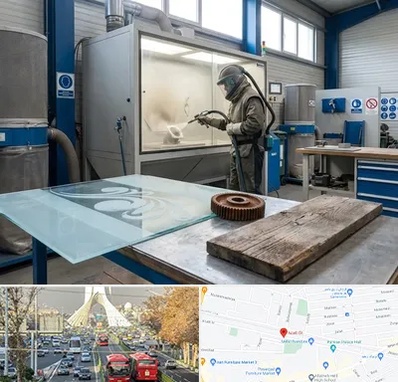 سندبلاست در خیابان آزادی 