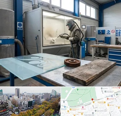 سندبلاست در بلوار کشاورز