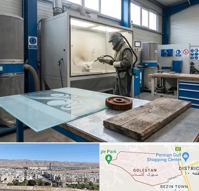 سندبلاست در شهرک گلستان شیراز 