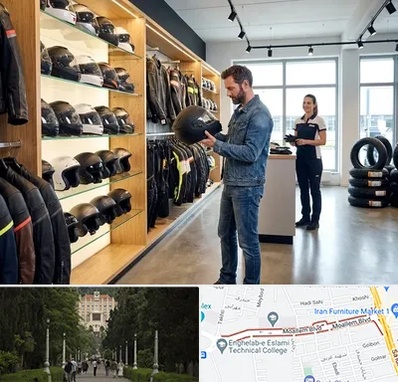 لوازم موتور سیکلت در بلوار معلم رشت