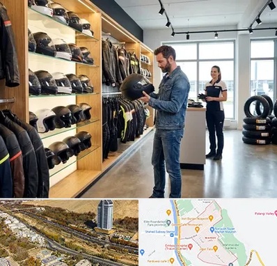 لوازم موتور سیکلت در خیابان نیایش شیراز 