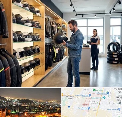 لوازم موتور سیکلت در مارلیک کرج 