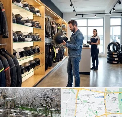 لوازم موتور سیکلت در باغ فیض