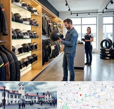 لوازم موتور سیکلت در میدان شهرداری رشت