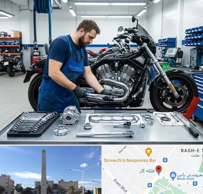 لوازم موتور سنگین در فلکه گاز شیراز 