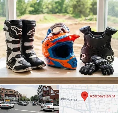 لوازم موتور کراس در خیابان آذربایجان