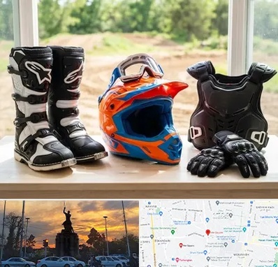 لوازم موتور کراس در میدان حر