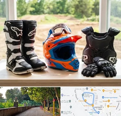 لوازم موتور کراس در فلکه گاز رشت