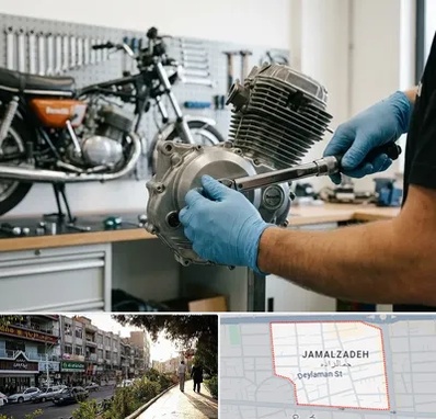 لوازم موتور بنلی در خیابان جمالزاده