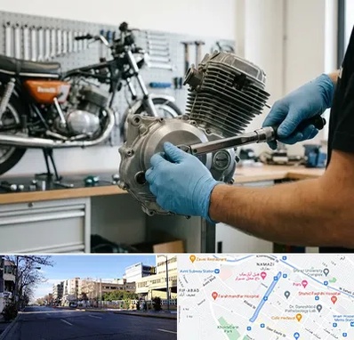 لوازم موتور بنلی در خیابان ملاصدرا شیراز 