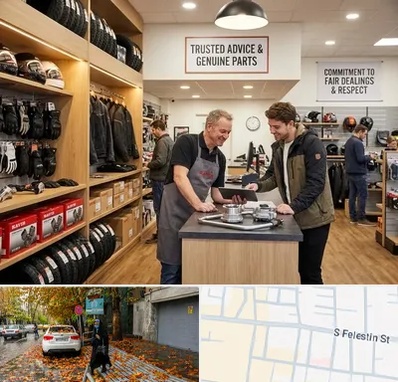 لوازم موتور کویر در خیابان فلسطین