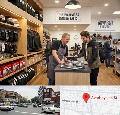 لوازم موتور کویر در خیابان آذربایجان