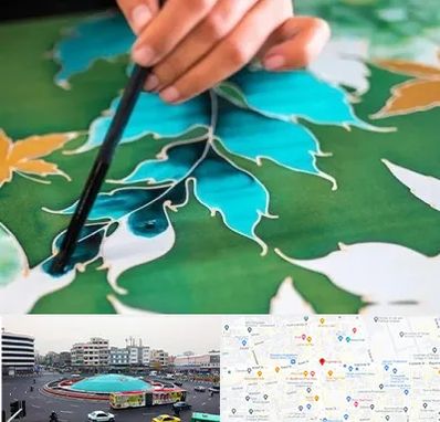 آموزشگاه چاپ باتیک در میدان انقلاب