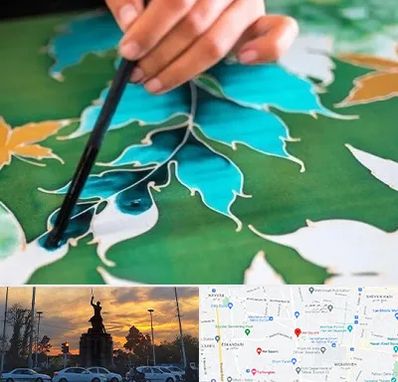 آموزشگاه چاپ باتیک در میدان حر