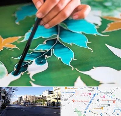 آموزشگاه چاپ باتیک در خیابان ملاصدرا شیراز