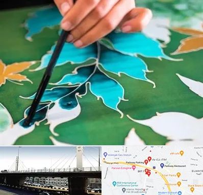 آموزشگاه چاپ باتیک در پارک وی