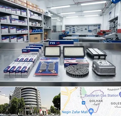 لوازم تی وی اس در قلهک