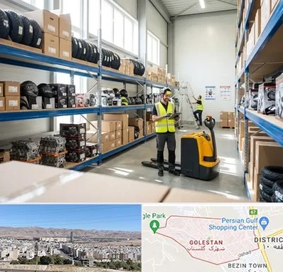 عمده فروشی لوازم موتور سیکلت در شهرک گلستان شیراز 