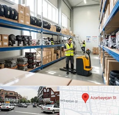 عمده فروشی لوازم موتور سیکلت در خیابان آذربایجان 