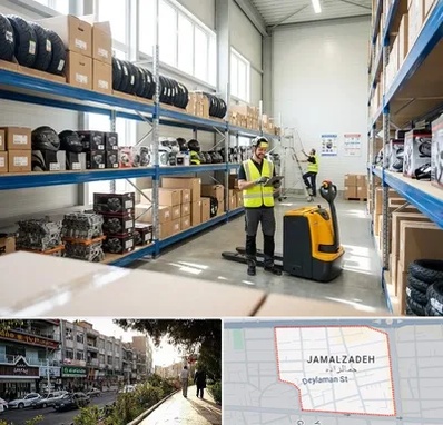 عمده فروشی لوازم موتور سیکلت در خیابان جمالزاده 