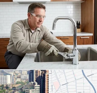 نصب شیرآلات در خیابان بهشتی