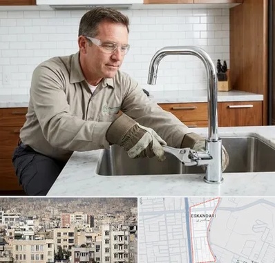 نصب شیرآلات در اسکندری 
