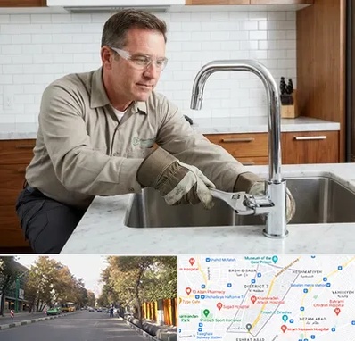 نصب شیرآلات در شریعتی 