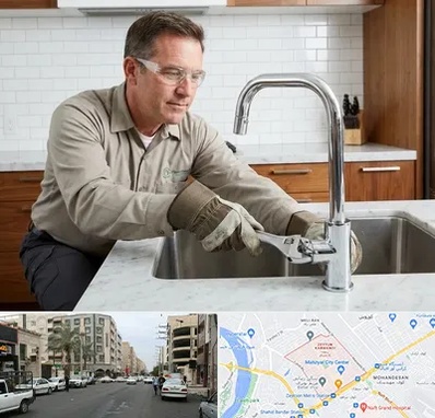 نصب شیرآلات در زیتون کارمندی اهواز 