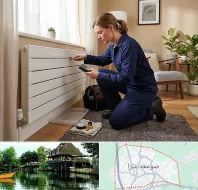 تعمیر شوفاژ در صومعه سرا