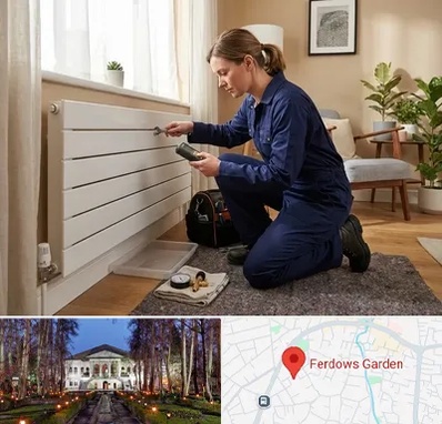 تعمیر شوفاژ در باغ فردوس 