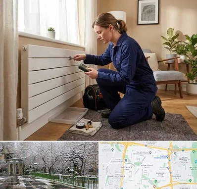 تعمیر شوفاژ در باغ فیض 