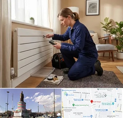 تعمیر شوفاژ در کارگر جنوبی 